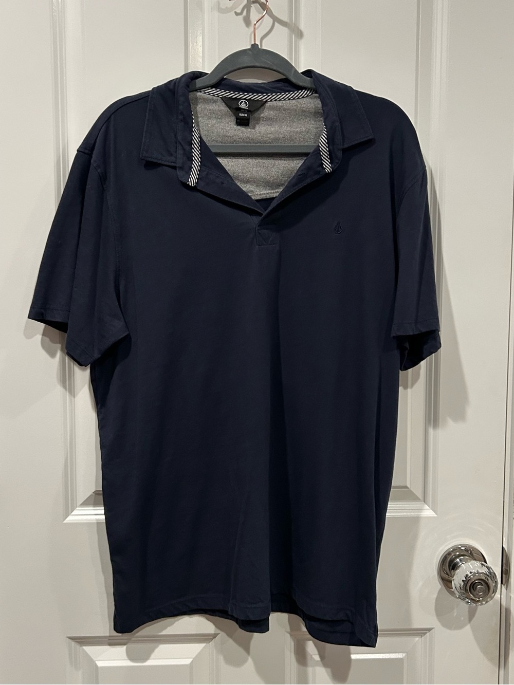 Volcom Men's Dark Navy Short-Sleeve Polo